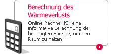 Online-Rechner - Berechnung des Wärmeverlusts / Heizung